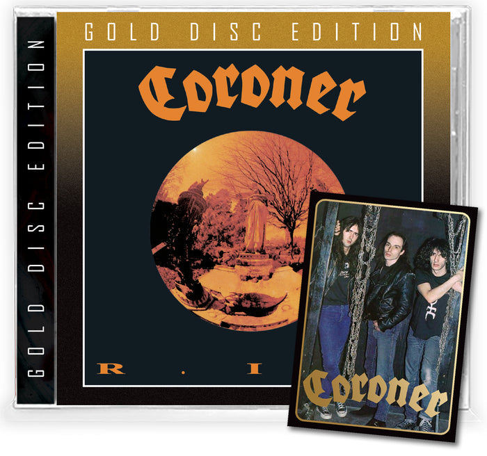 CORONER - R.I.P. + Collector Card (*GOLD MAX CD, 2022, Brutal Planet) elite Swiss Thrash Metal