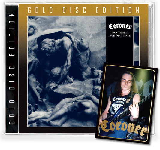 CORONER- PUNISHMENT FOR DECADENCE + Collector Card (*GOLD MAX CD, 2022, Brutal Planet) elite Swiss Thrash Metal
