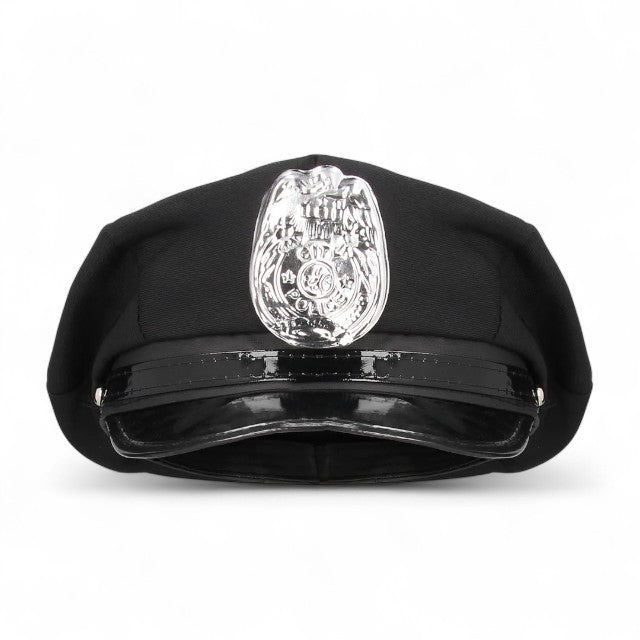 Costum sexy polițistă S-LINE BY SHOTS Police Costume, pentru roleplay, cu body și pălărie, mărime S/M, culoare negru