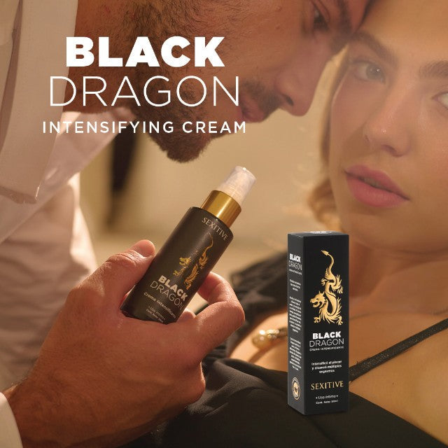 Cremă intimă pentru cupluri SEXITIVE Black Dragon, pentru erecții puternice și intensificare orgasm feminin, 50 ml