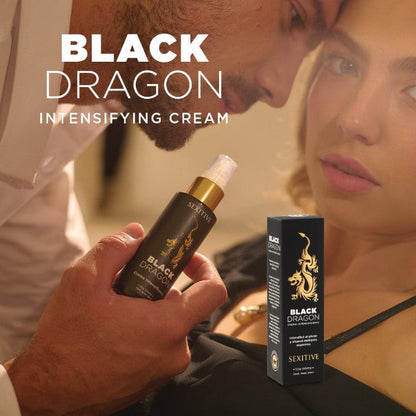 Cremă intimă pentru cupluri SEXITIVE Black Dragon, pentru erecții puternice și intensificare orgasm feminin, 50 ml