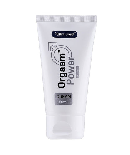 Cremă MEDICA-GROUP OrgasmPower Men, pentru erecții puternice, întârzierea ejaculării și orgasm intens, 50 ml