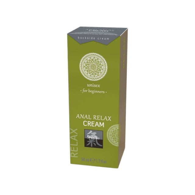 Cremă pentru relaxare anală SHIATSU Anal Relax Cream, unisex, cu aloe vera, potrivită pentru începători, 50 ml