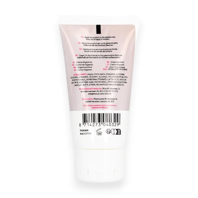 Cremă unisex PHARMQUESTS Orgasm Cream, pentru stimularea zonelor intime, 50 ml