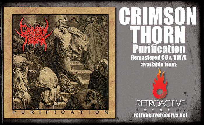 CRIMSON THORN - PURIFICATION (*NEW-VINYL, 2023, Bombworks Records) elite Brutal Old School Death Metal
