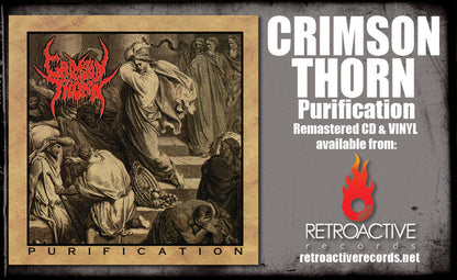 CRIMSON THORN - PURIFICATION (*NEW-VINYL, 2023, Bombworks Records) elite Brutal Old School Death Metal