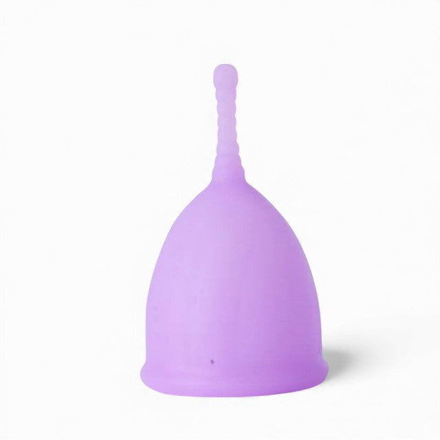 Cupe menstruale FEMI.EKO®, din silicon medical, protecție până la 12 ore, mărime S, mov