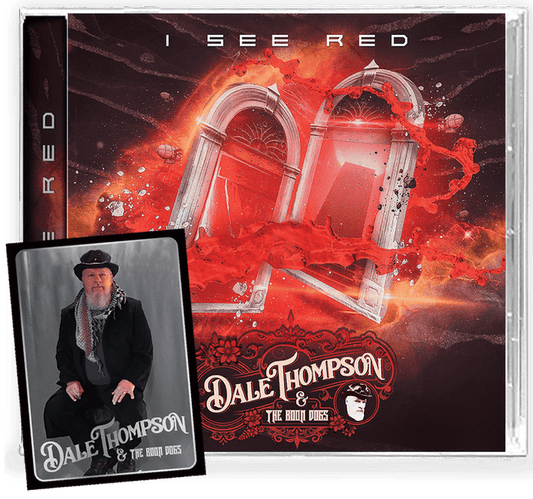 DALE THOMPSON & THE BOON DOGS - I SEE RED (*NEW-CD, 2022, Girder Records) Heavy Blues from Bride vocalist!