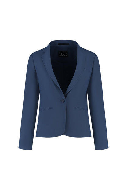 Damesblazer comfort stretch royalblue, koningsblauwe blazer met stretch, comfortabel en onderhoudsvriendelijk.