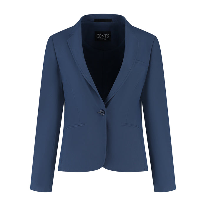 Damesblazer comfort stretch royalblue