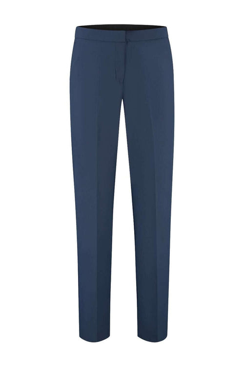 Damespantalon comfort stretch royalblue in ademende stof met comfortabele stretch.