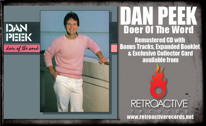 DAN PEEK - DOER OF THE WORD + Card (*CD, 2021) CCM 70's *Cracked Case