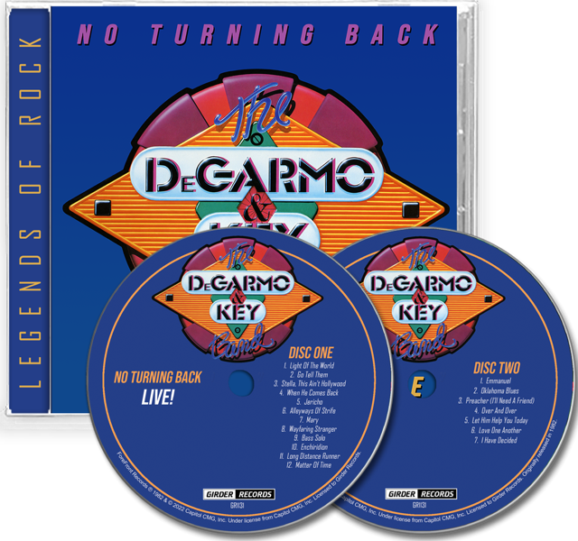 DeGarmo and Key - No Turning Back Live (Double Disc CD) 2022 Remastered *Last Copies