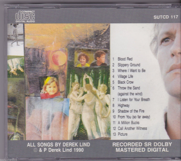DEREK LIND - SLIPPERY GROUND (*Used-CD, 1990, Import) Xian Rock ala Mark Heard
