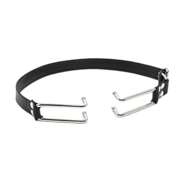 Deschizător de gură TOYZ4LOVERS Fetish Art Mouth Spreader, pentru jocuri erotice BDSM, negru cu argintiu (00904294)