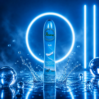 Diblong Lubricant Jelly Soft - lubrifiant pe bază de apă, cu textură groasă, delicat cu pielea, 100 ml (albastru)