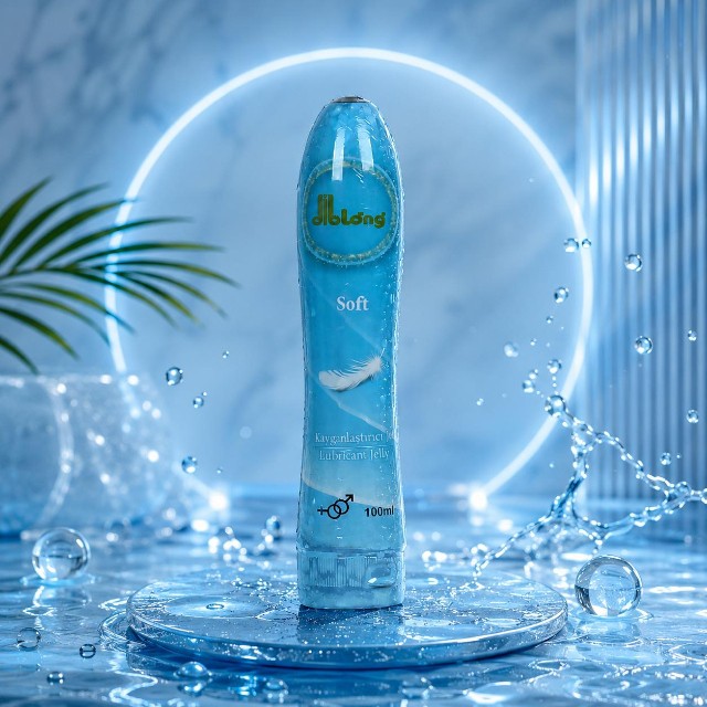 Diblong Lubricant Jelly Soft - lubrifiant pe bază de apă, cu textură groasă, delicat cu pielea, 100 ml (albastru)