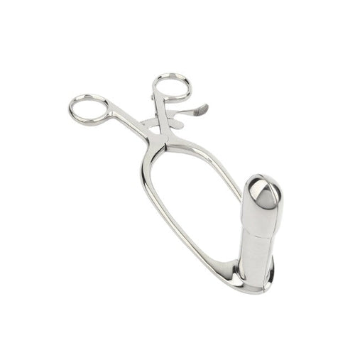 Dilatator anal MR. STEEL Barr Rectal Speculum Large, în formă de specul, din oțel inoxidabil, lungime 20 cm (mare), argintiu