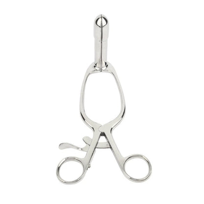 Dilatator anal MR. STEEL Barr Rectal Speculum Large, în formă de specul, din oțel inoxidabil, lungime 20 cm (mare), argintiu