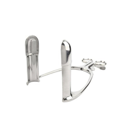 Dilatator anal MR. STEEL Barr Rectal Speculum Large, în formă de specul, din oțel inoxidabil, lungime 20 cm (mare), argintiu