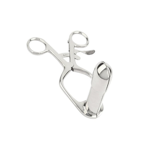Dilatator anal MR. STEEL Barr Rectal Speculum Small, în formă de specul, din oțel inoxidabil, lungime 15 cm (mic), argintiu