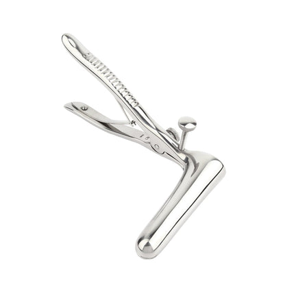 Dilatator anal MR. STEEL Sims Rectal Speculum, în formă de specul, din oțel inoxidabil, lungime 17 cm, argintiu