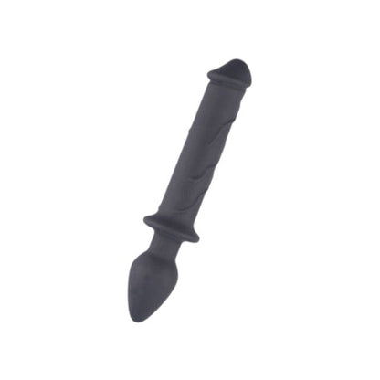 Dildo cu plug anal TOYZ4LOVERS Couple Love, din silicon hipoalergenic, lungime 22.5 cm, diametru 4 cm, negru