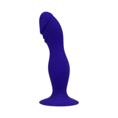 Dildo LOVING JOY 6” Silicone Dildo, bază cu ventuză pentru fixare, compatibil cu ham strap-on, lungime 15 cm, albastru