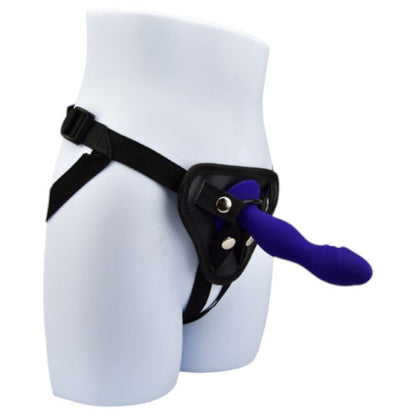 Dildo LOVING JOY 6” Silicone Dildo, bază cu ventuză pentru fixare, compatibil cu ham strap-on, lungime 15 cm, albastru