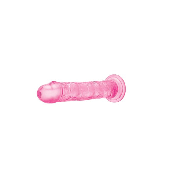 Dildo ME YOU US Ultra Cock Jelly, compatibil cu hamuri strap-on, rezistent la apa, lungime 22 cm, culoare roz