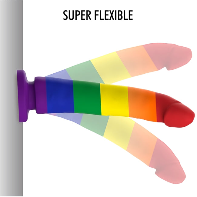 Dildo MYTHOLOGY - Devon, culoare Pride, marime M