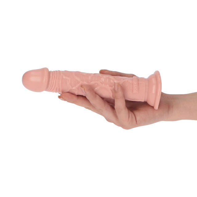 Dildo realist TOYZ4LOVERS Amedeo, bază cu ventuză pentru fixare, lungime 19 cm, culoare naturală deschisă