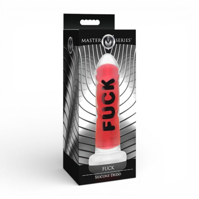 Dildo XR BRANDS Fuck, compatibil cu hamuri strap-on, din silicon premium, culoare roșu, 18.5 cm