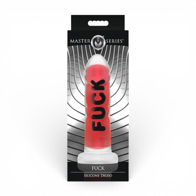 Dildo XR BRANDS Fuck, compatibil cu hamuri strap-on, din silicon premium, culoare roșu, 18.5 cm