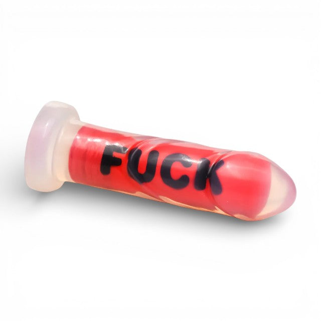 Dildo XR BRANDS Fuck, compatibil cu hamuri strap-on, din silicon premium, culoare roșu, 18.5 cm