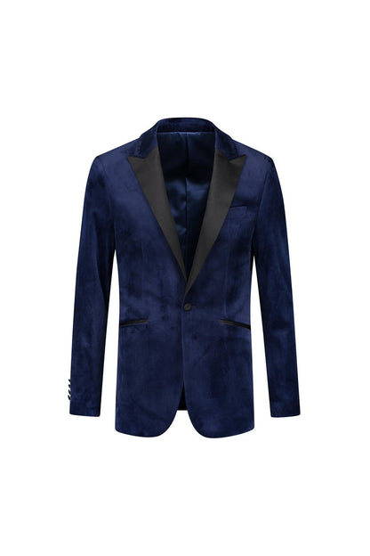 Dinnerjacket velvet blauw