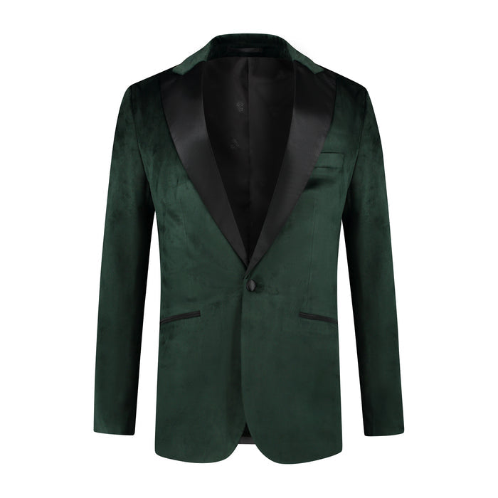 Dinnerjacket velvet groen