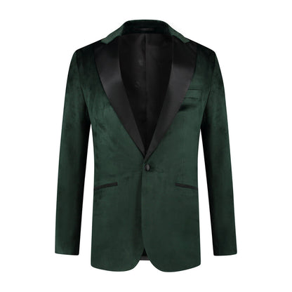 Dinnerjacket velvet groen