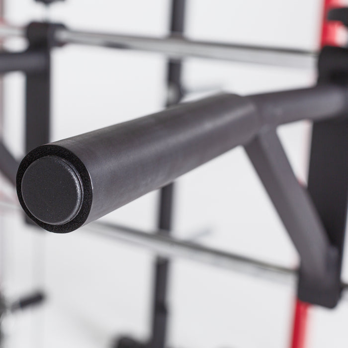Close-up of the REP Fitness Dip Station grip for the 1000 Series racks