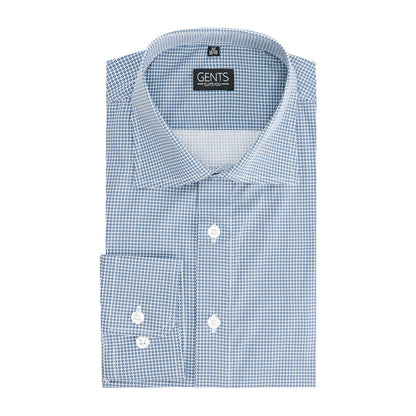 Dotprint blauw-wit