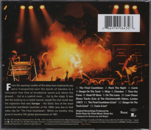 EROUPE - THE FINAL COUNTDOWN + BONUS TRACKS (*New-CD, 1986, Epic) Classic!