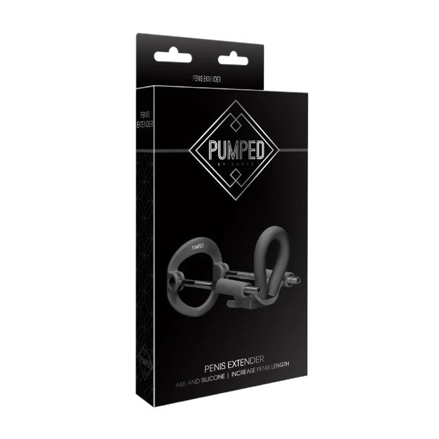 Extensor pentru mărirea penisului PUMPED Penis Extender, pentru extensia penisului, diametru inserabil 3.5 cm, negru
