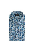 Fancy print blauw