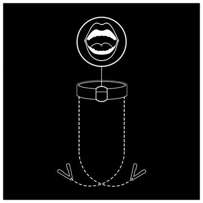 Gag FETISH SUBMISSIVE cu inel pentru gură și cleme pentru sâni