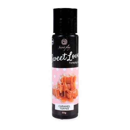 Gel intim comestibil SECRET PLAY Sweet Love - Caramel Toffee, cu aromă de caramele, 55 gr