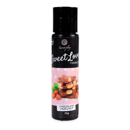 Gel intim comestibil SECRET PLAY Sweet Love - Chocolate Hazelnut, cu aromă de ciocolată cu alune de pădure, 55 gr