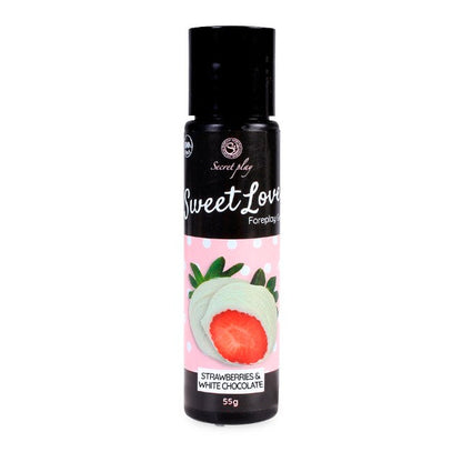 Gel intim comestibil SECRET PLAY Sweet Love - Chocolate Strawberry, cu aromă de căpșuni și ciocolată, 55 gr