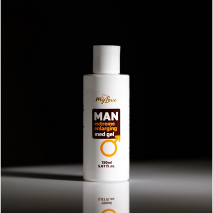 Gel intim MYLOVE Man Extreme Enlarging Med Gel, pentru mărirea penisului, senzații intensificate și lubrifiere, 150 ml