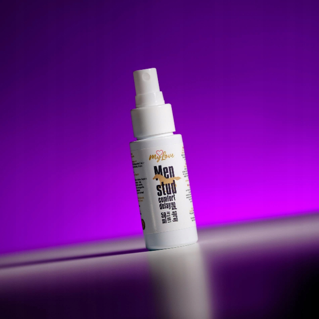 Gel intim MYLOVE Men Stud Comfort Delay Med Gel, pentru întârzierea ejaculării și lubrifiere, cu ulei de mentă, 50 ml