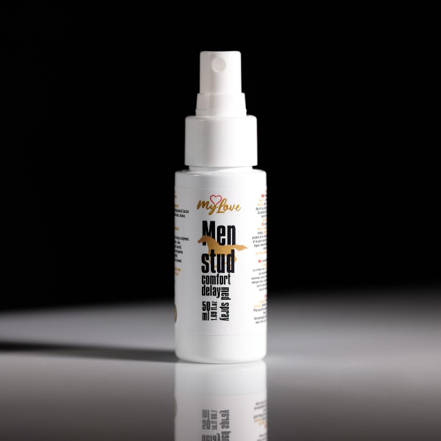 Gel intim MYLOVE Men Stud Comfort Delay Med Gel, pentru întârzierea ejaculării și lubrifiere, cu ulei de mentă, 50 ml